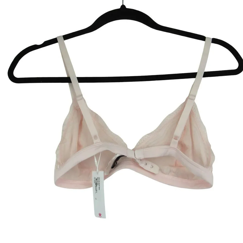 Cosabella Dolce Women’s Bralette Bra in Ice Pink Sz L - Picture 3 of 6